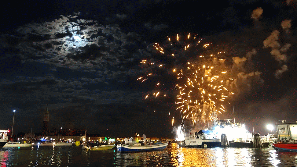 Fireworks show in Venice